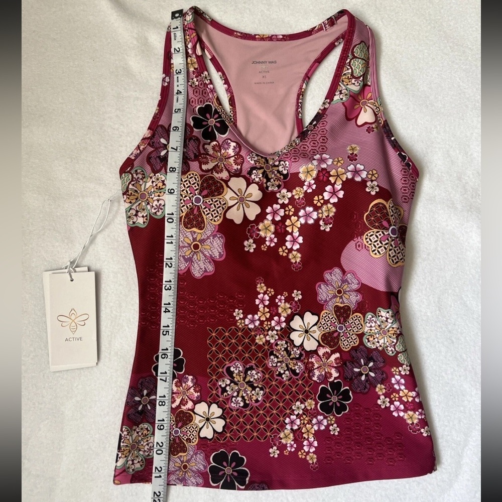 NWT Johnny Was Women's Yama Bee Active Mesh Tank MTI XS - Picture 6 of 8